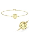 Carve Flower Style Silver Bracelet BRS-616